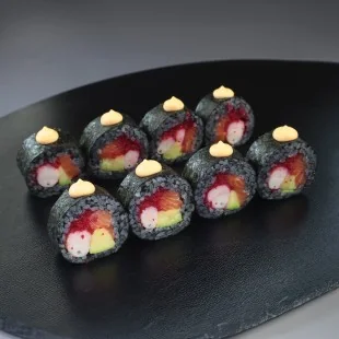 Black Roll лосось креветка 🌶️