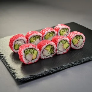 Roll Каліфорнія з сніговим крабом в ікрі